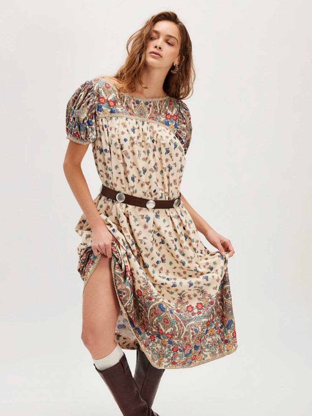 NWOT Free People Botanical Blossom Midi Dress | size S